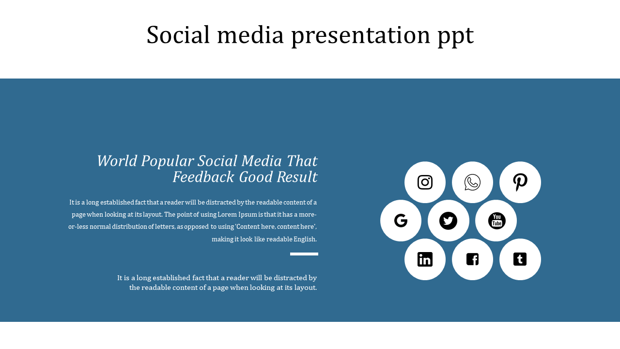 social media presentation ppt